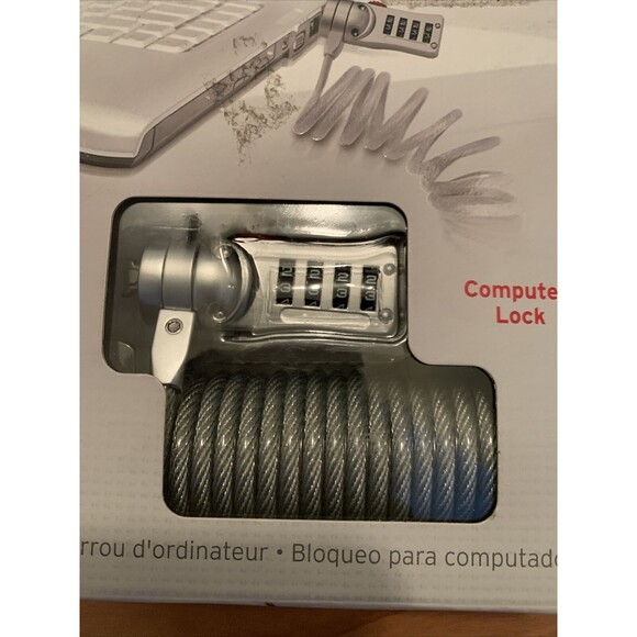 Master Lock Safe Space Computer Laptop PC Combination Steel Cable Chain - Picture 3 of 7